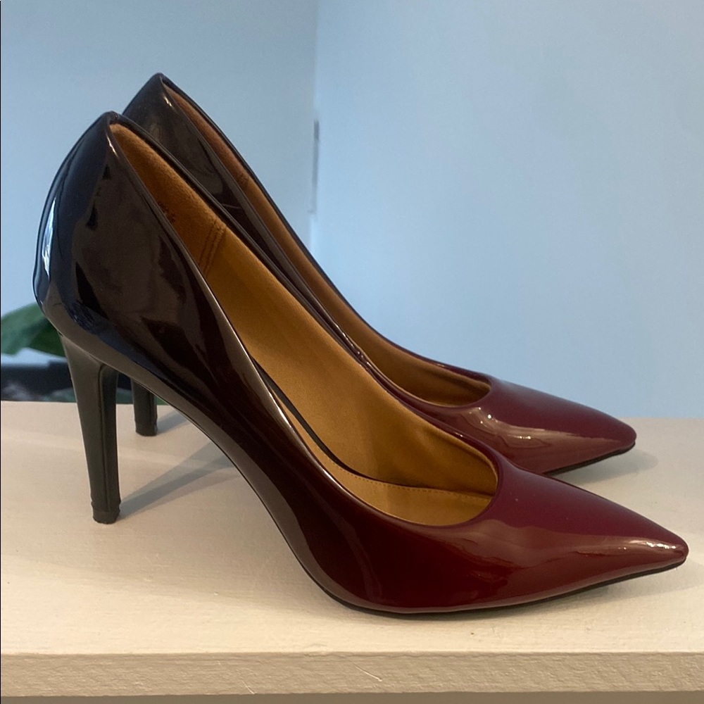 Hombre Burgundy Stiletto Heels